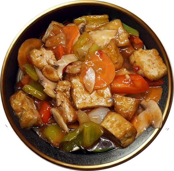 Vegan Tatlı Ekşi Soslu Tofu